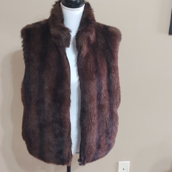 Coaco New York Jackets & Blazers - Coaco New York Reversable Faux fur Vest